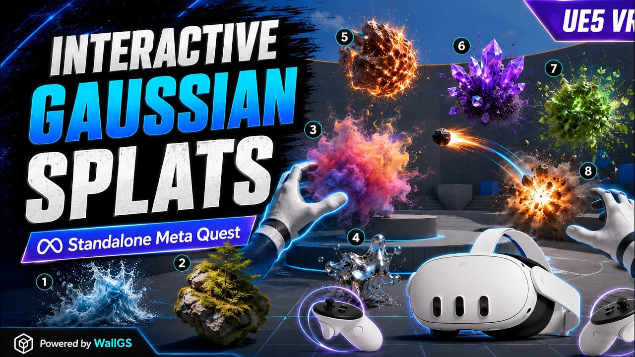 Interactive Gaussian splats running on standalone Meta Quest